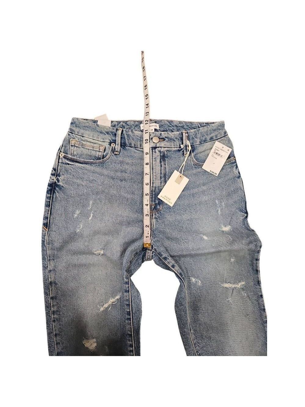 Good American Good Classic Jeans Size 6 or 28 Blue NWT Straight Leg - Picture 7 of 9